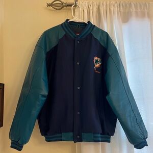 Rare Miami Dolphins Leather Jacket